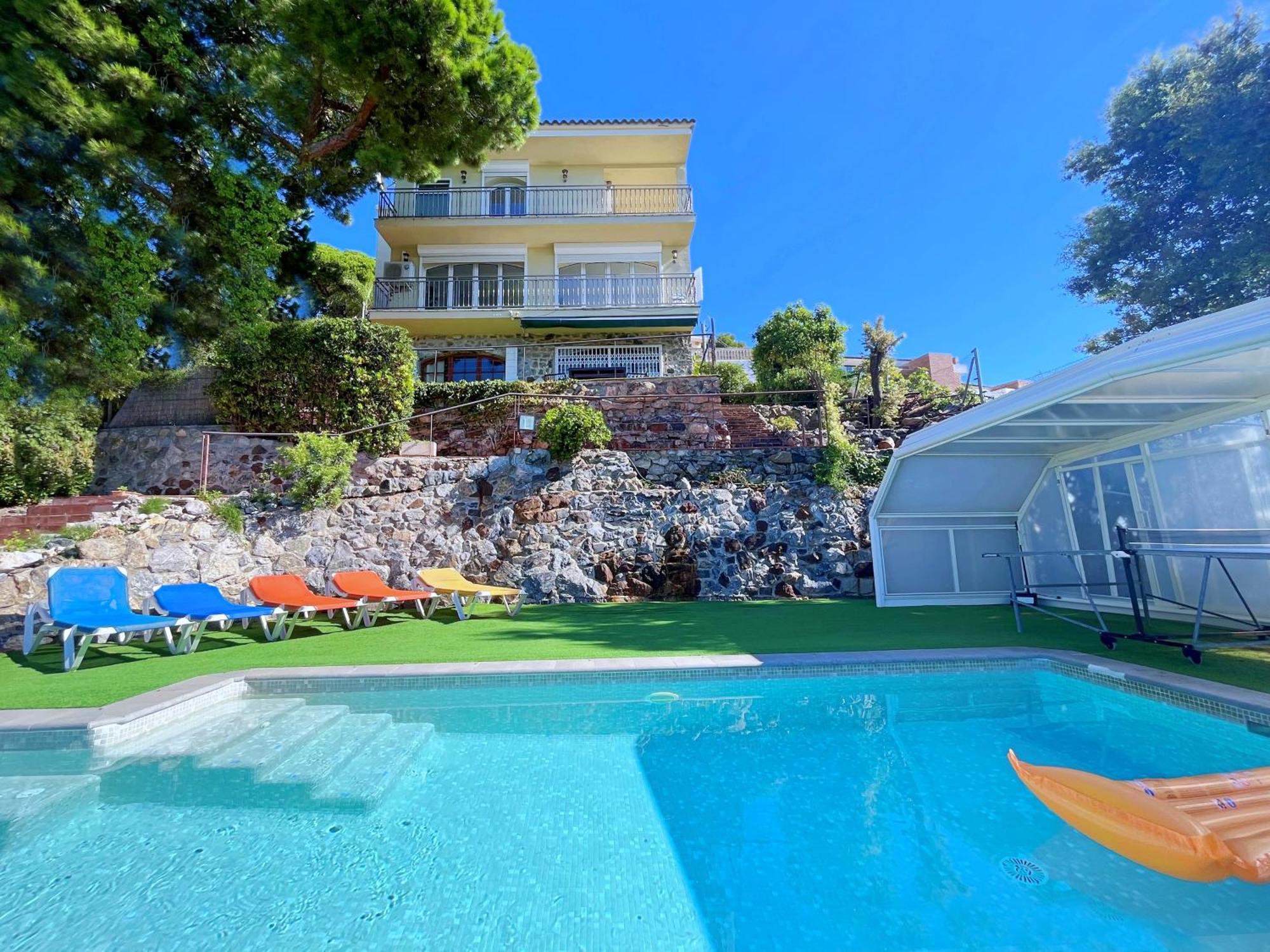 Villa Con Piscina Privada Climatizada 29ºc Santa Susanna Eksteriør bilde